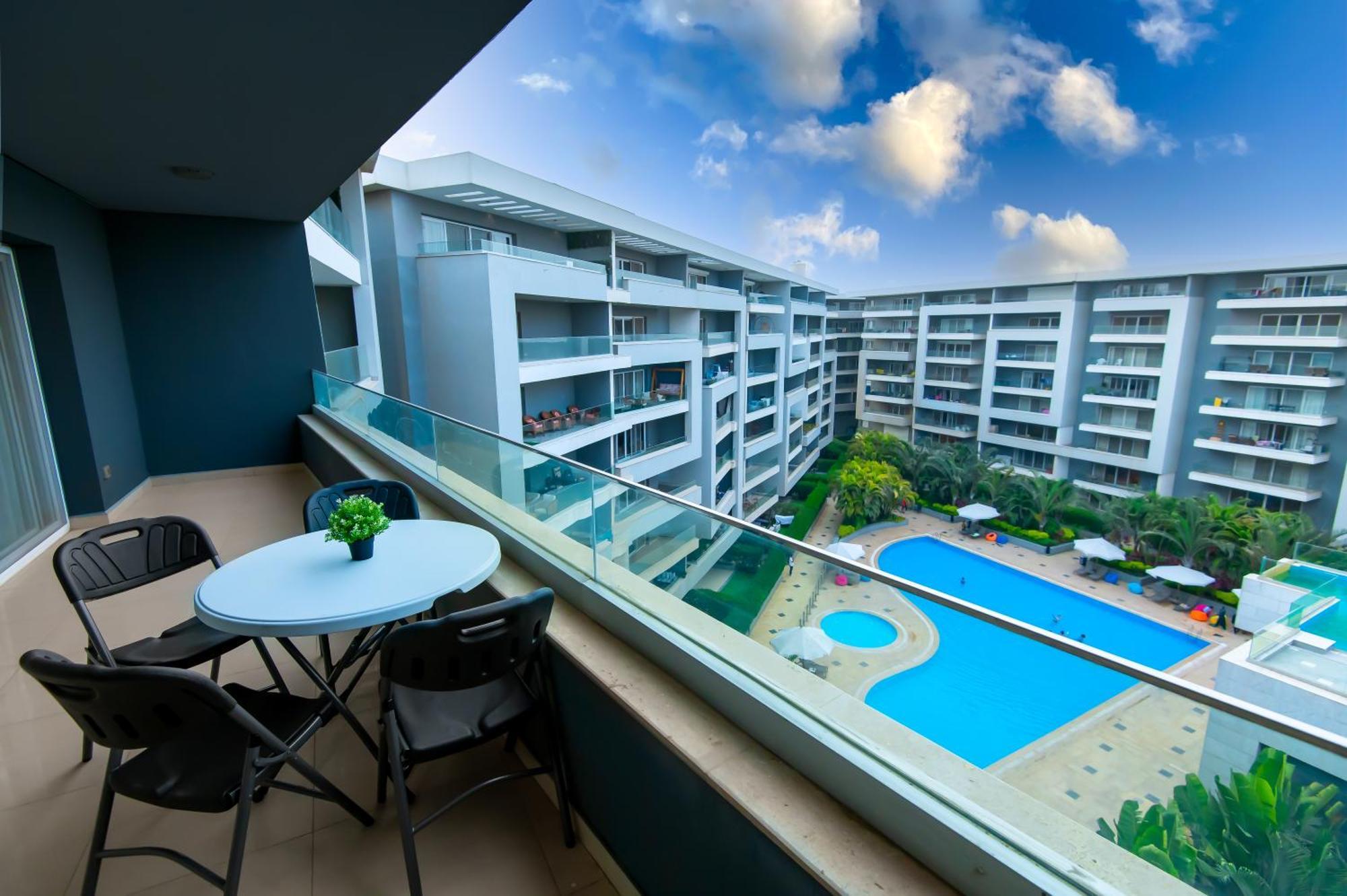 Ocean Blue Apartments Kairo Exterior foto