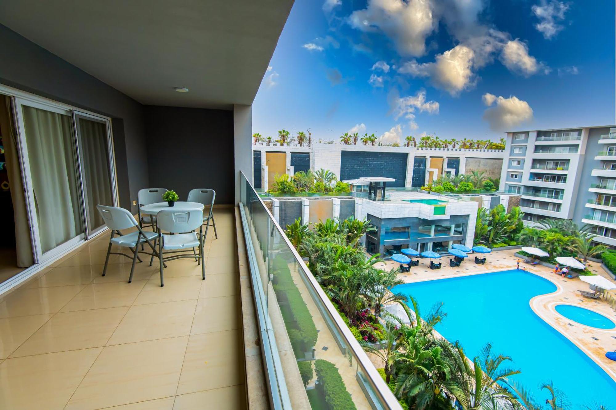 Ocean Blue Apartments Kairo Exterior foto